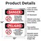 Signmission No Cell Phone Use In Area Bilingual, 10 in W x Rectangle, Aluminum OS-2PACK-DS-A-1014-VS-1736 - alternate 5
